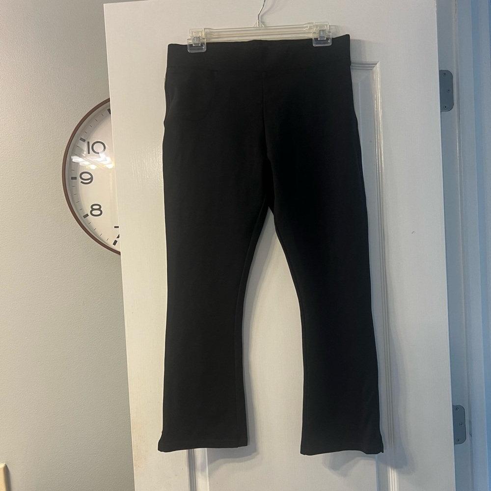 American Giant pull on black pants made in USA size 10